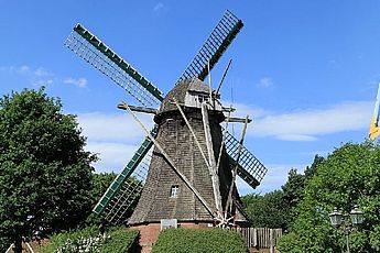 Mühlenmuseum Haren (Ems)-Mit funktionsfähiger restaurierter Windmühle